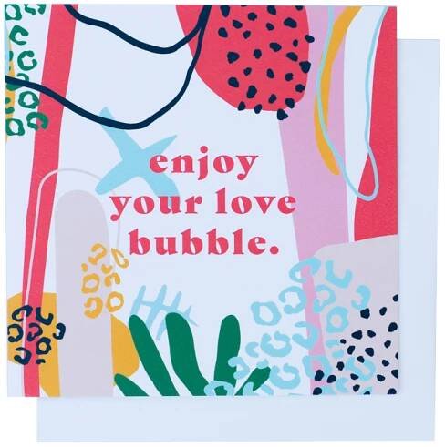 Card- Enjoy Your Love Bubble