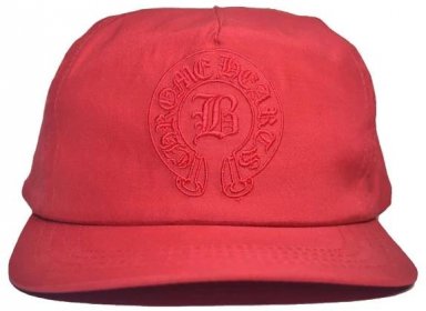 Chrome Hearts x Bella Hadid Slouch 5-Panel Hat - Red (Front)