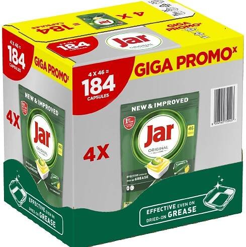 Jar tablety do myčky All-in-One Original Lemon 4x46ks - Mytí nádobí | MOJEDROGERIE.CZ s.r.o.