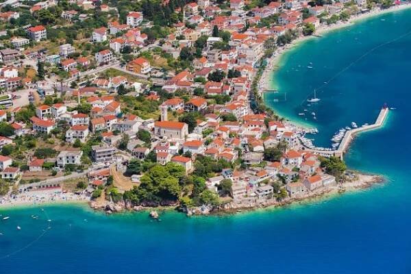 Gradac • Letecké fotky Chorvatska