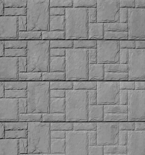 REMU Betonový plot - panel KÁMEN (50x200x4,5cm) jednostr. přírodní | VASTAP