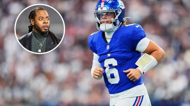 New York Giants quarterback Jaxson Dart | Analyst Richard Sherman