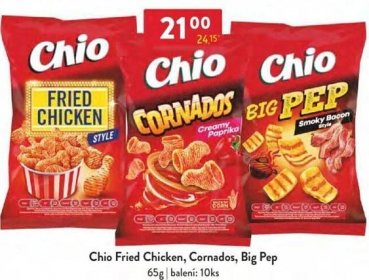 Qanto Chio Fried Chicken, Cornados, Big Pep nabídka