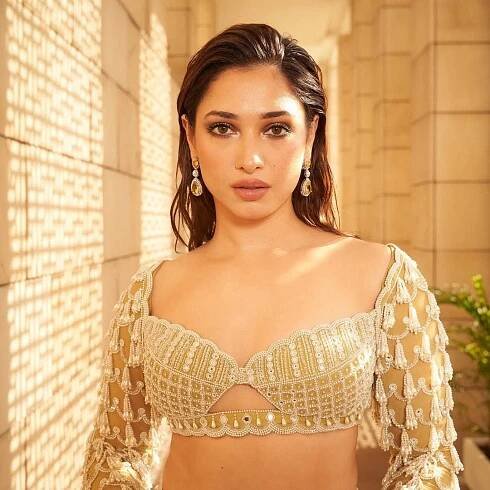 Tamannaah Bhatia’s wedding guest closet features ombré saris and anarkalis
