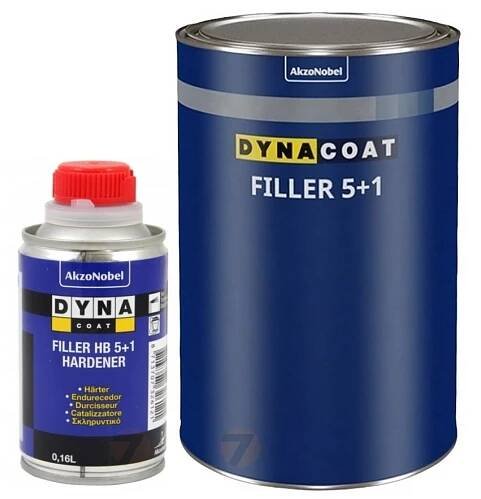 Dynacoat plnič akrylový bílý HB 5+1 1L sada - ColorShop.cz