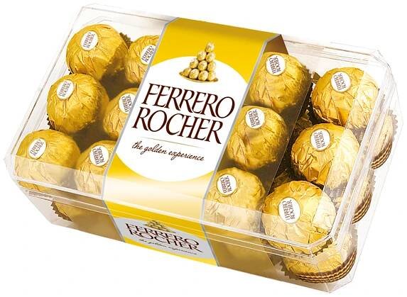 Ferrero Rocher s lískovým oříškem v čokoládě 375 g