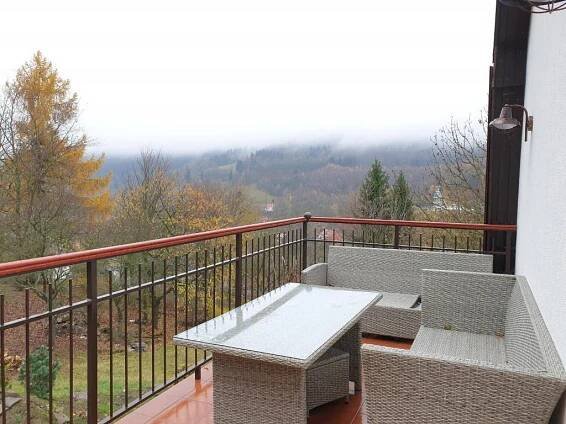 Soukromá terasa - pronájem apartmánu Jáchymov - foto 12