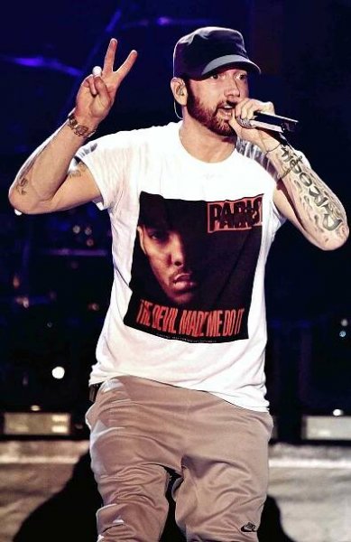 Eminem performs during the 2018 Bonnaroo Music & Arts Festival on June 9, 2018 in Manchester, Tennessee.