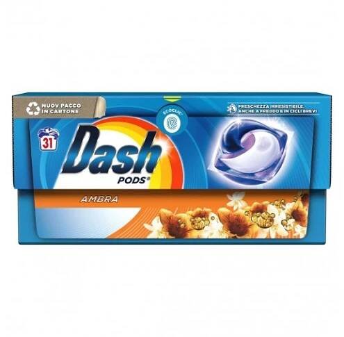 Dash PODs Ambra gelové kapsle na praní, 31 ks