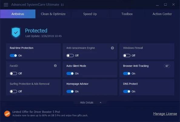 Iobit Advanced SystemCare Ultimate 11 pro 3 zařízení na 1 rok (elektronická licence)