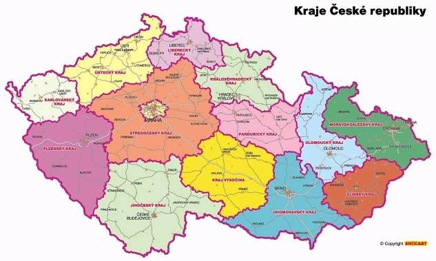 česká republika kraje - Hledat Googlem | Map, Diagram, World map