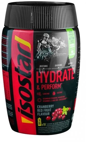 VÝŽIVA: ISOSTAR prášek Hydrate and Perform, dóza, 400 g brusinka
