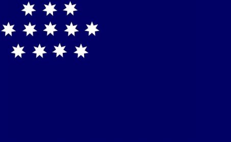 Vlajka Svazu demokratické obrody Poměr stran: 2:3 (dle zdroje by měl být 1:2)