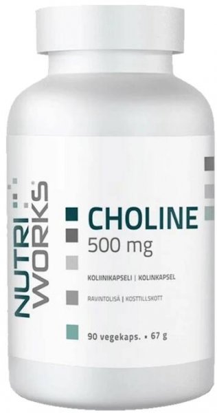 NutriWorks Choline 500mg - 90 kapslí