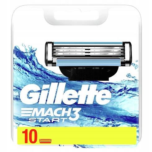 Gillette Mach3 Startovací břity do holicího strojku pro muže 10 ks