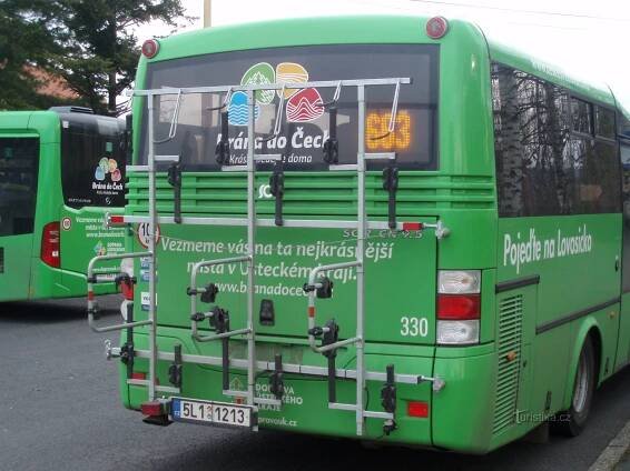 Držáky na kola na autobuse