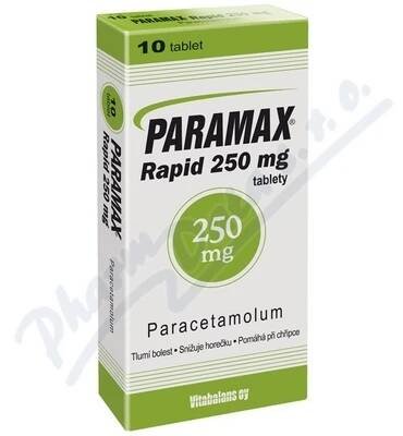 Paramax Rapid 250mg—10 tablet - Kapka Zdraví