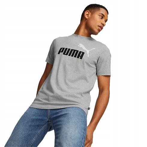 Puma Tričko Bavlněné Pánské Kulatý Výstřih Šedá ESS+ 2 586759 04 vel. L Kód výrobce 58675904
