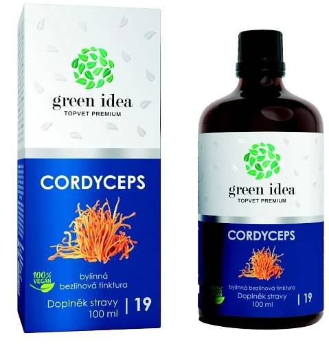 Green idea Cordyceps bezlihový extrakt 100 ml