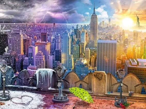 Ravensburger Roční období v New Yorku 1500 dílků