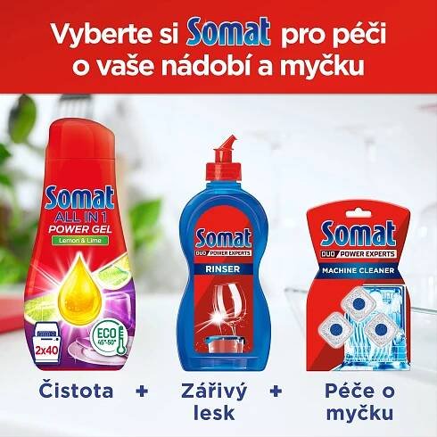 SOMAT All-in-1 Lemon & Lime 80 dávek, 1,44 l