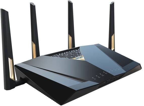 ASUS RT-BE88U bezdrátový router 10 Gigabit Ethernet Dvoupásmový (2,4 GHz / 5 GHz) Černá, Šedá (90IG08V0-MO3N0V)