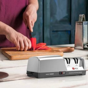 TAIDEA TG2301 Electric Knife Sharpener 15 and 20 Degrees 2-Stage System Stainless Steel Knife Sharpener for Kitchen Knives