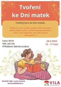 Ke Dni matek nabídneme kurz tvoření pro děti - Dům dětí a mládeže České Budějovice