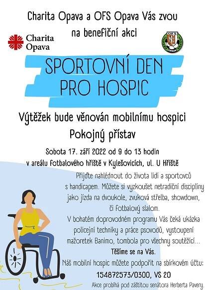 Benefiční sportovní den podpoří mobilní hospic Charity Opava Pokojný přístav - Církev.cz