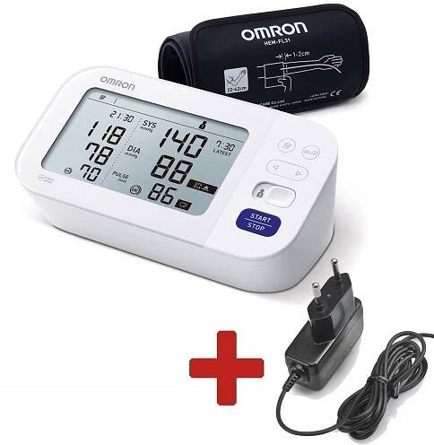 Tonometr OMRON M6 Comfort s AFib +ZDROJ