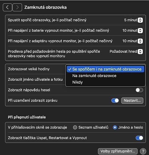 macOS Sonoma hodiny 3