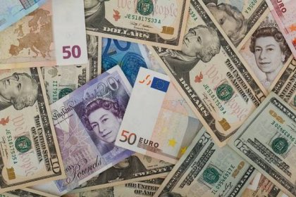 Currencies - pounds, euros and dollars