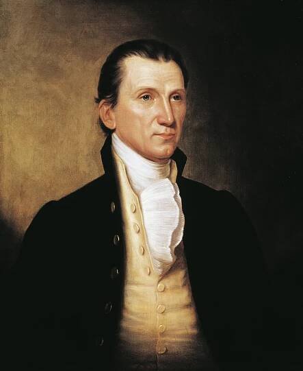 Portrait of James Monroe.
