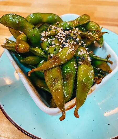 Edamame in a bowl
