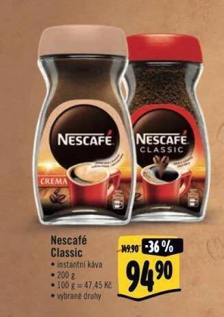 Jip Káva nescafé nabídka