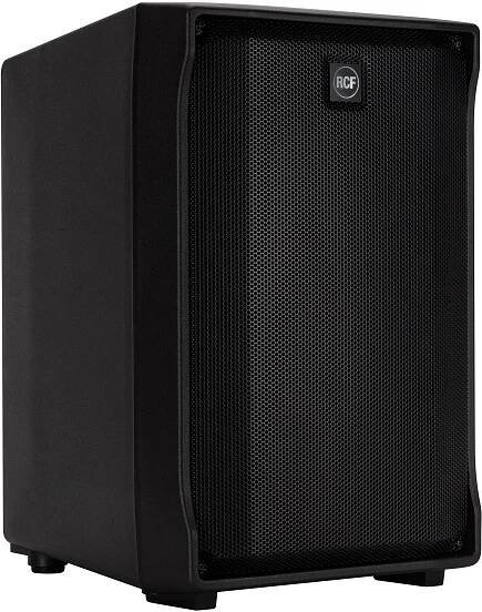 RCF Evox J8 Active Portable Array PA System, Black, Sub Detail Angle