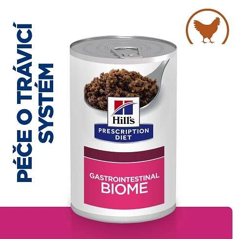 Hill's Pet Nutrition Prescription Diet Canine Adult/Senior konzerva Gastrointestinal Biome Chicken 370 g