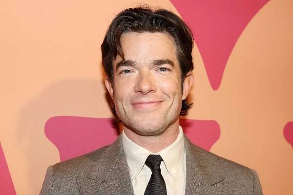 John Mulaney poses at a gala celebrating "All In: Comedy About Love" opening night on Broadway at The Hudson Theatre on December 16, 2024 in New York City.