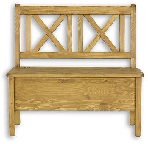 Drewmax NR702 lavice 100x53 cm masiv borovice rustikal