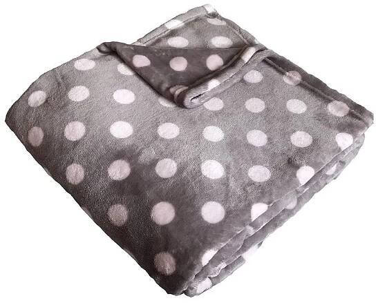 DADKA Super soft deka Dadka Puntík růžový/béžová 150x100 od 299 Kč - Heureka.cz