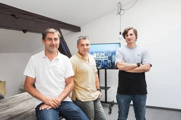 Fotka: Milan Moravec, Jakub Tůma a Lukáš Ryšánek z Digital Transformation Systems