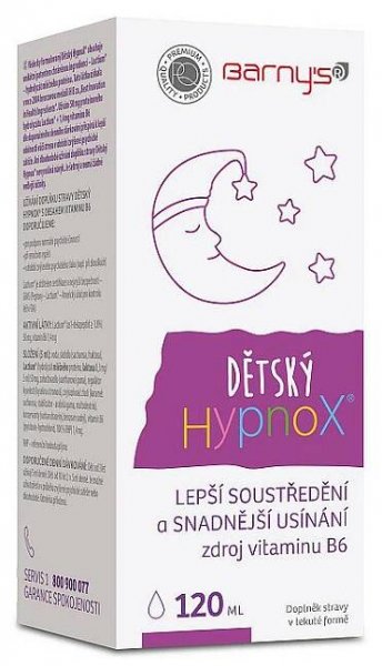 Barny ́s Dětský HypnoX zklidňující sirup 120 ml