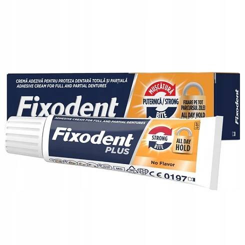 Fixodent Plus All Day Hold fixační krém na zubní náhrady bez příchuti 40 g