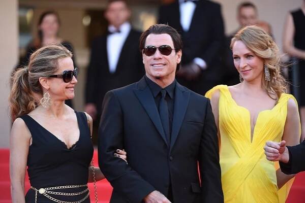 Uma Thurman, John Travolta, and Kelly Preston at an event for Pulp Fiction: Historky z podsvětí (1994)