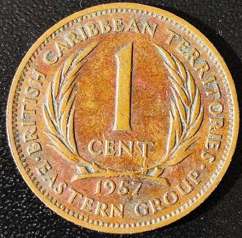Britská východokaribská teritoria 1 cent 1957  - Sběratelství