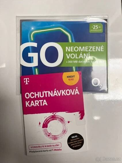 SIM karty O2 a T-Mobile - Vyškov