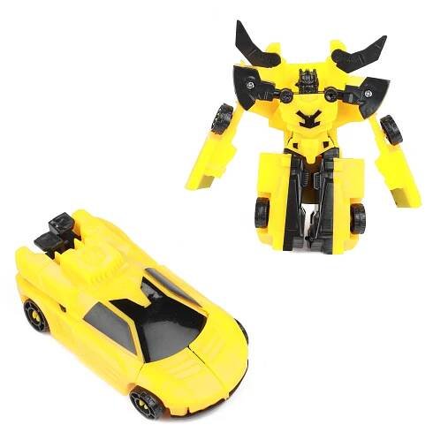 Transformer autorobot plast 10cm mix barev v plastové krabičce 5x10,5cm