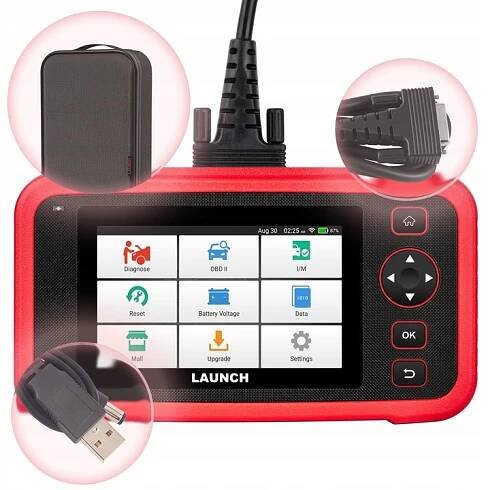 7 SERVISNÍCH FUNKCÍ TESTER DIAGNOSTICKÝ ROZHRANÍ OBD2 LAUNCH CRP123I v2
