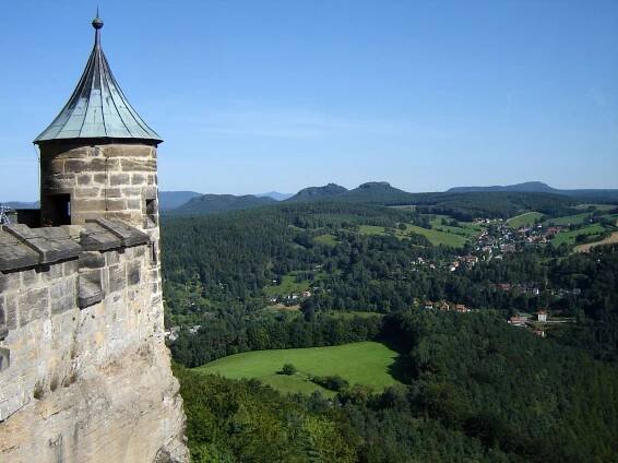 Festung Königstein im Elbsandsteingebirge