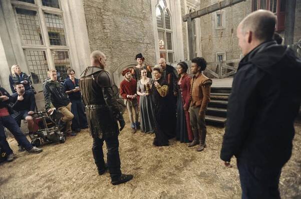 Darren Evans, Ben Presley, Sophie McShera, Genevieve Allenbury, Stanley Townsend, Karen David, Luke Youngblood - Galavant - It's All in the Executions - Z natáčení